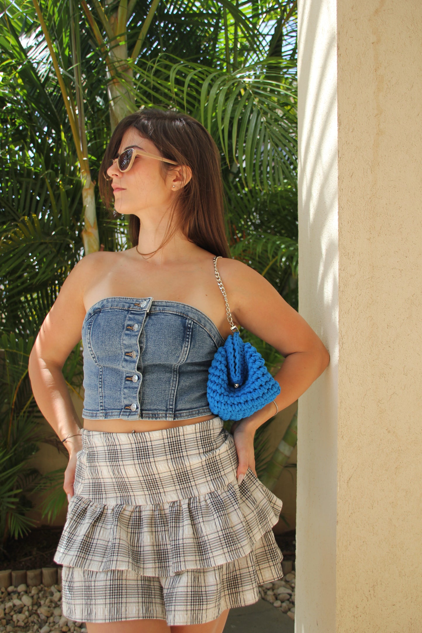 Lily bag L - blue ocean