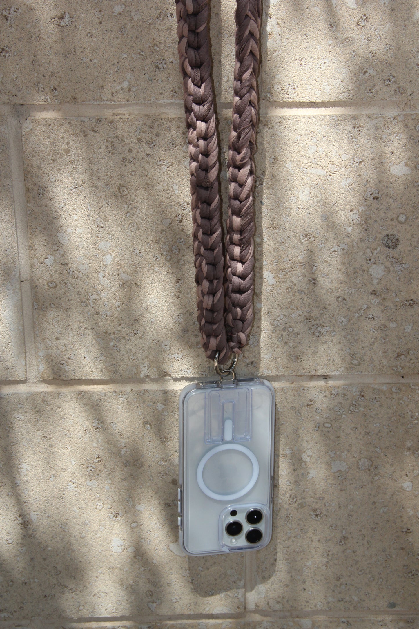 Phone strap - brown