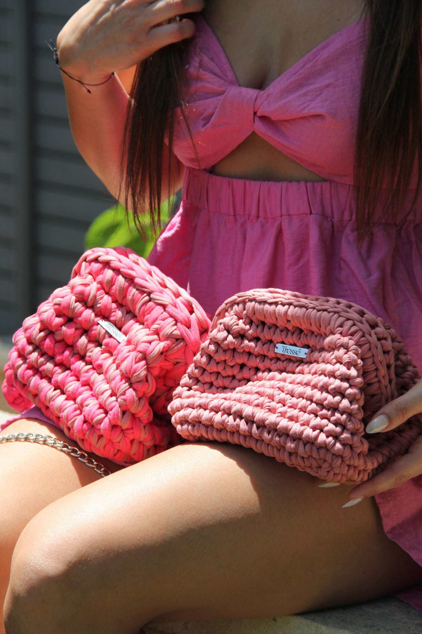 Lily bag S - dark pink