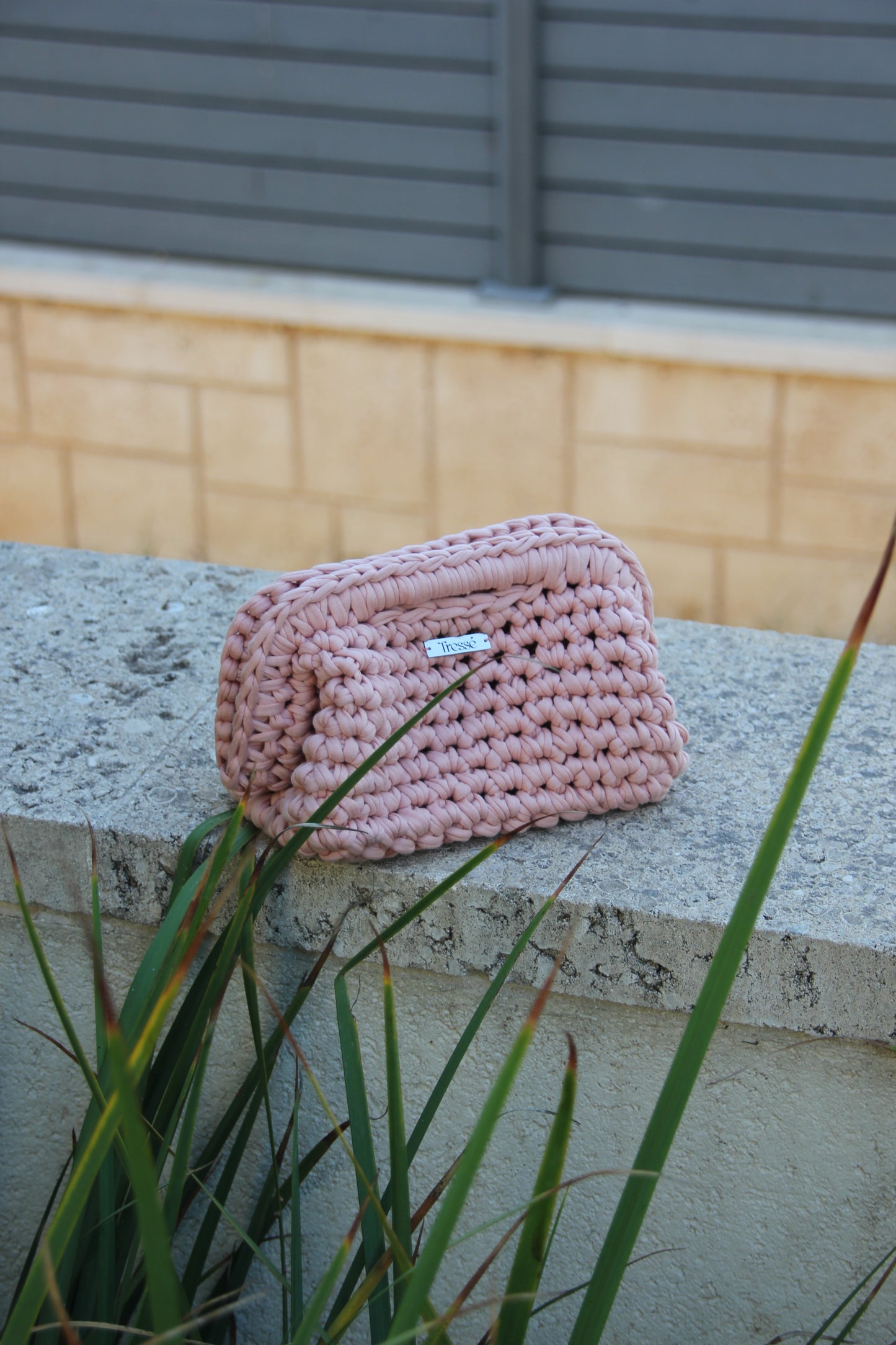 Lily bag L with handle - peachie