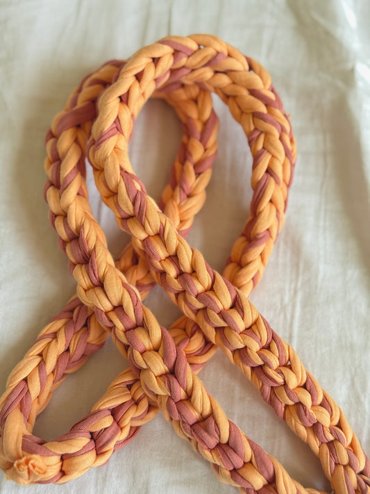 Phone strap - peach and strawberry
