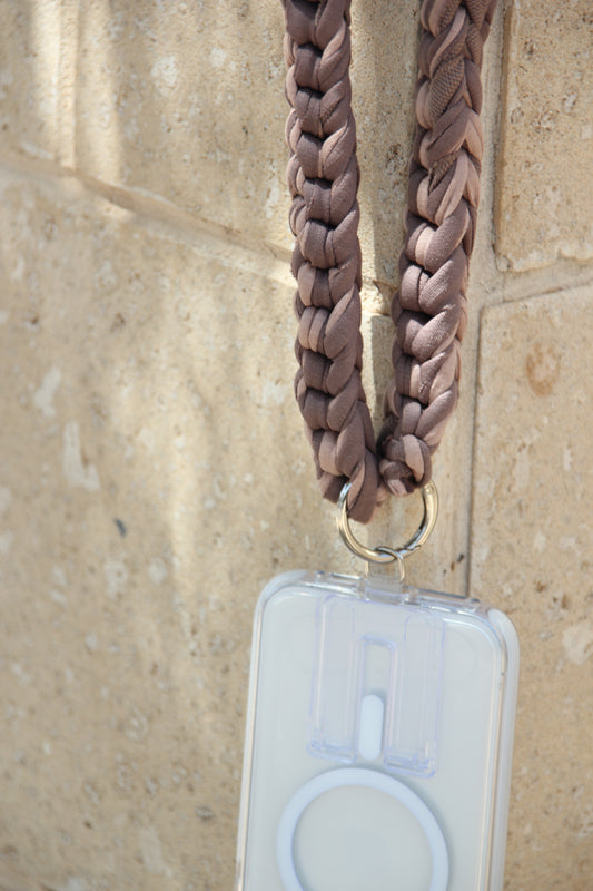 Phone strap - brown